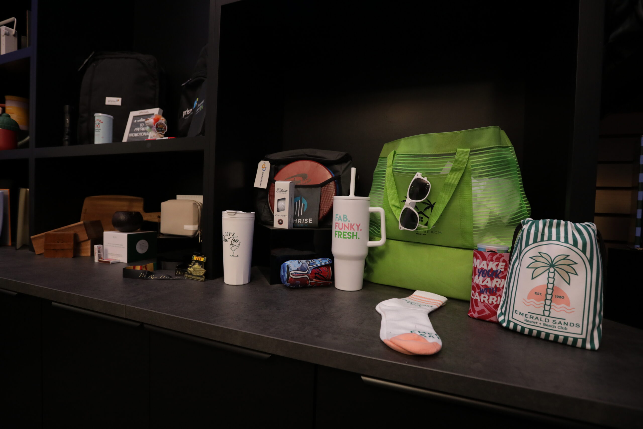 branded merch items
