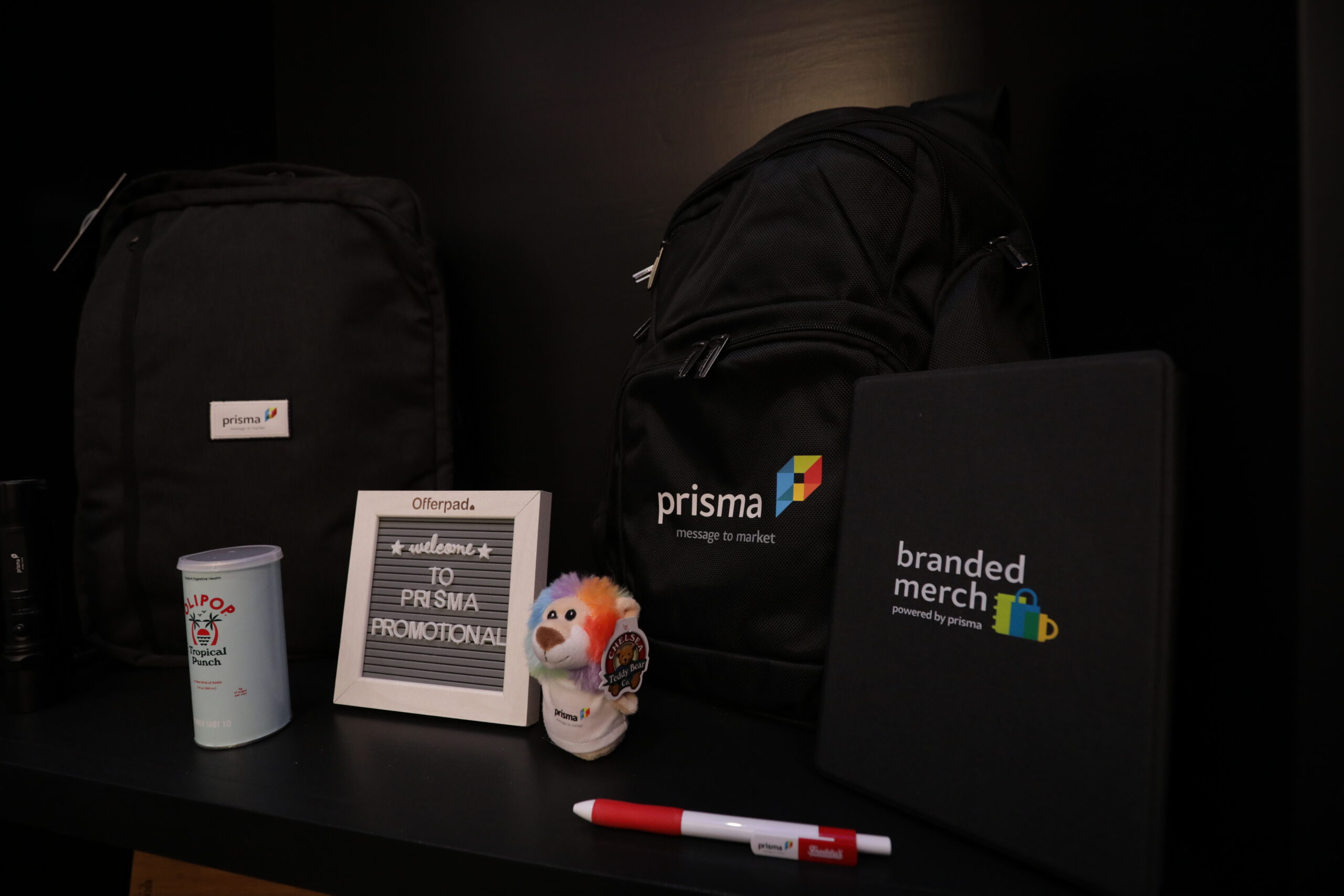 branded merch items