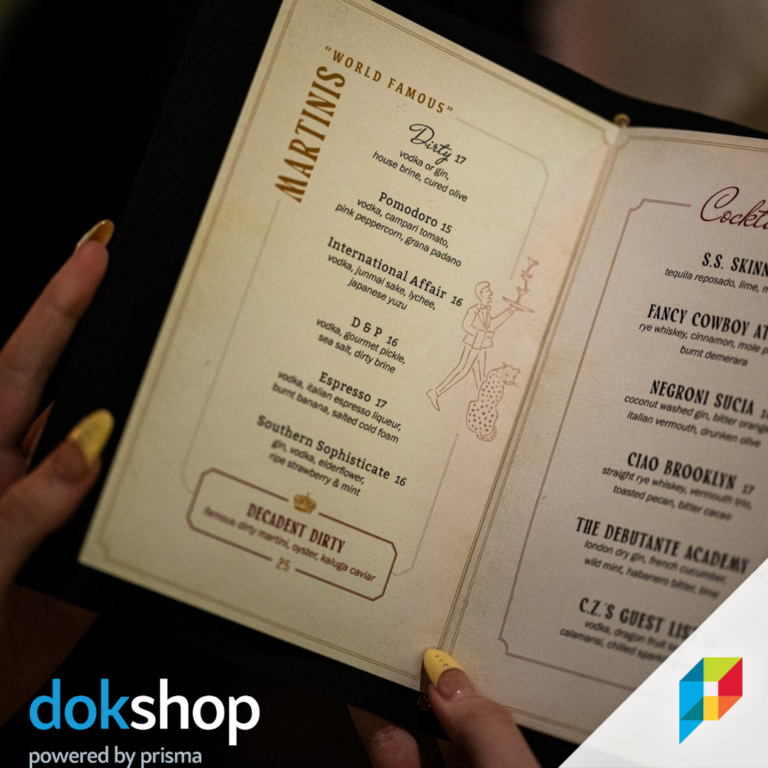 dokshop menu