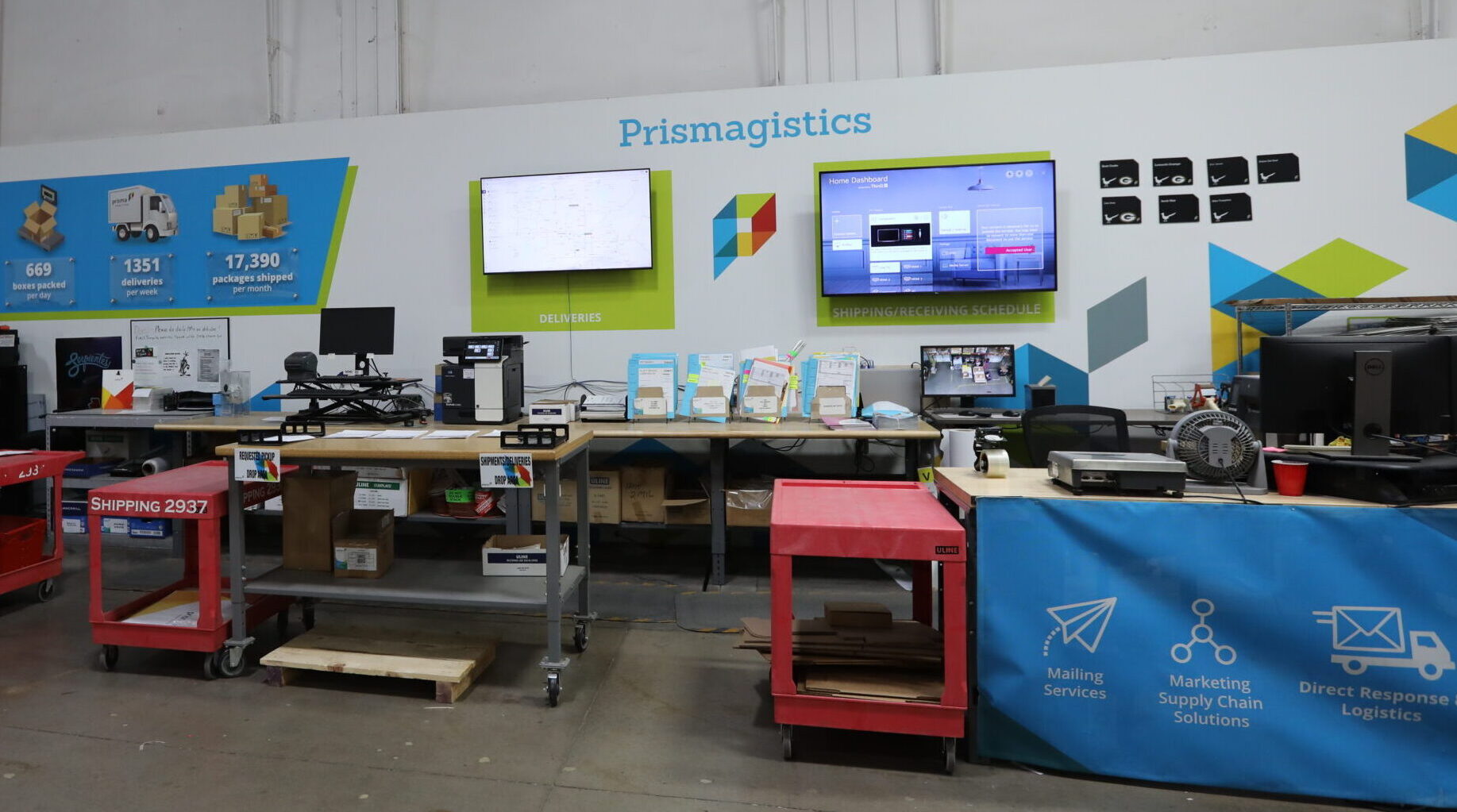 prisma shipping center