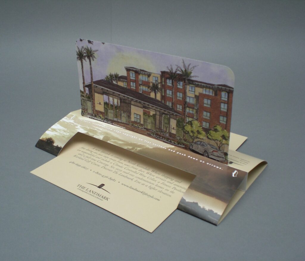 the landmark pop-up mailer