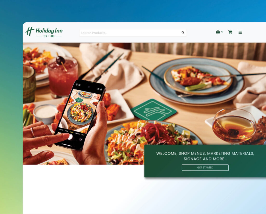 Holiday Inn Dokshop Gradient Card Image Template