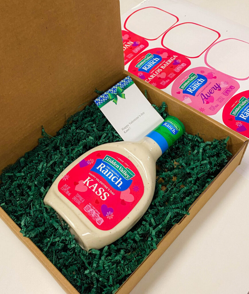 Custom Hidden Valley Ranch Bottle in box