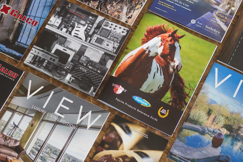 Laid out various catalogs