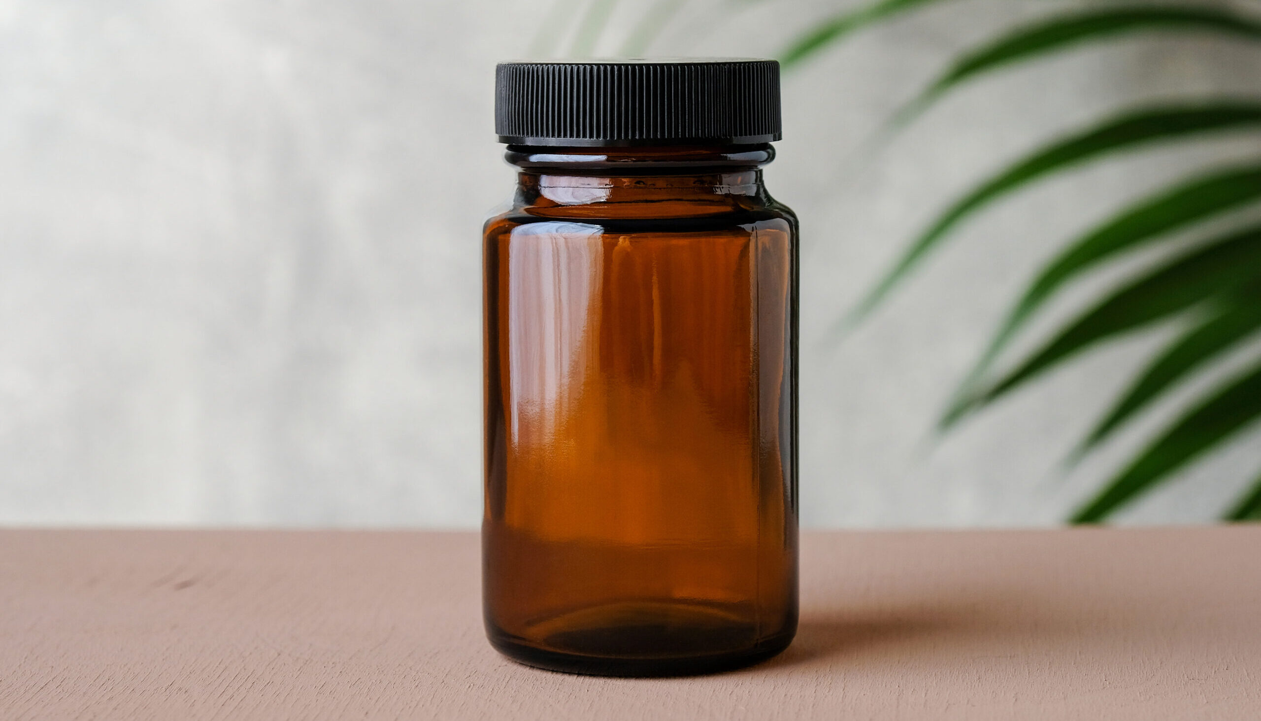 Empty Supplement Bottle