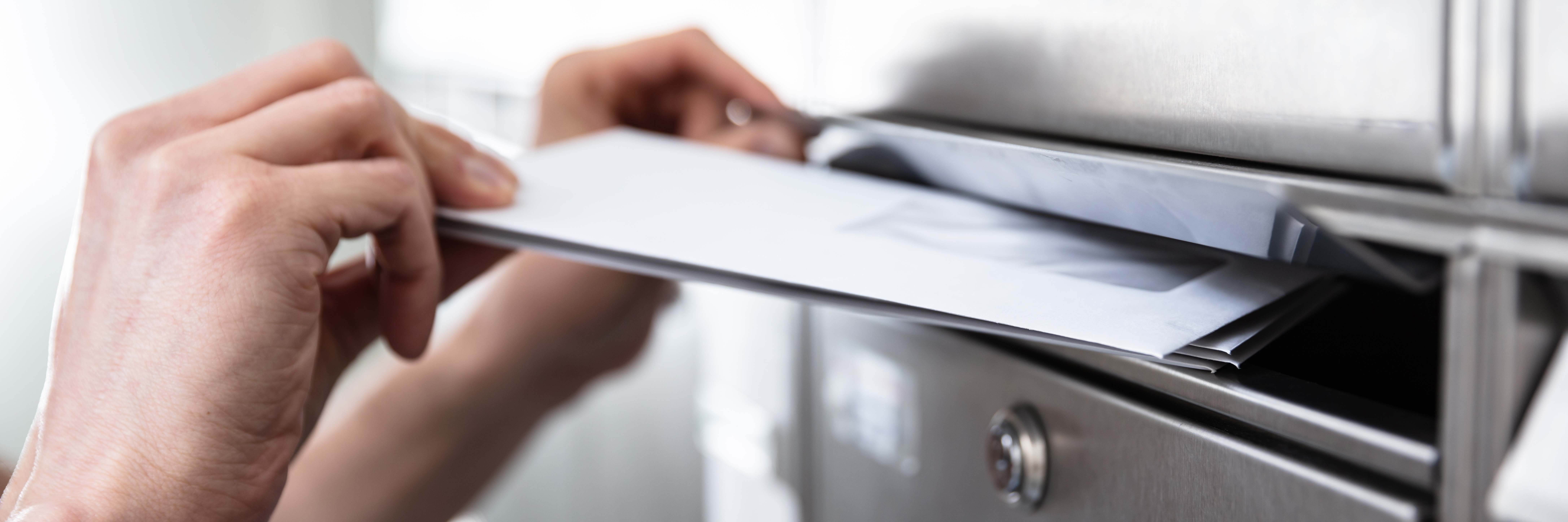 Envelope entering Mailbox