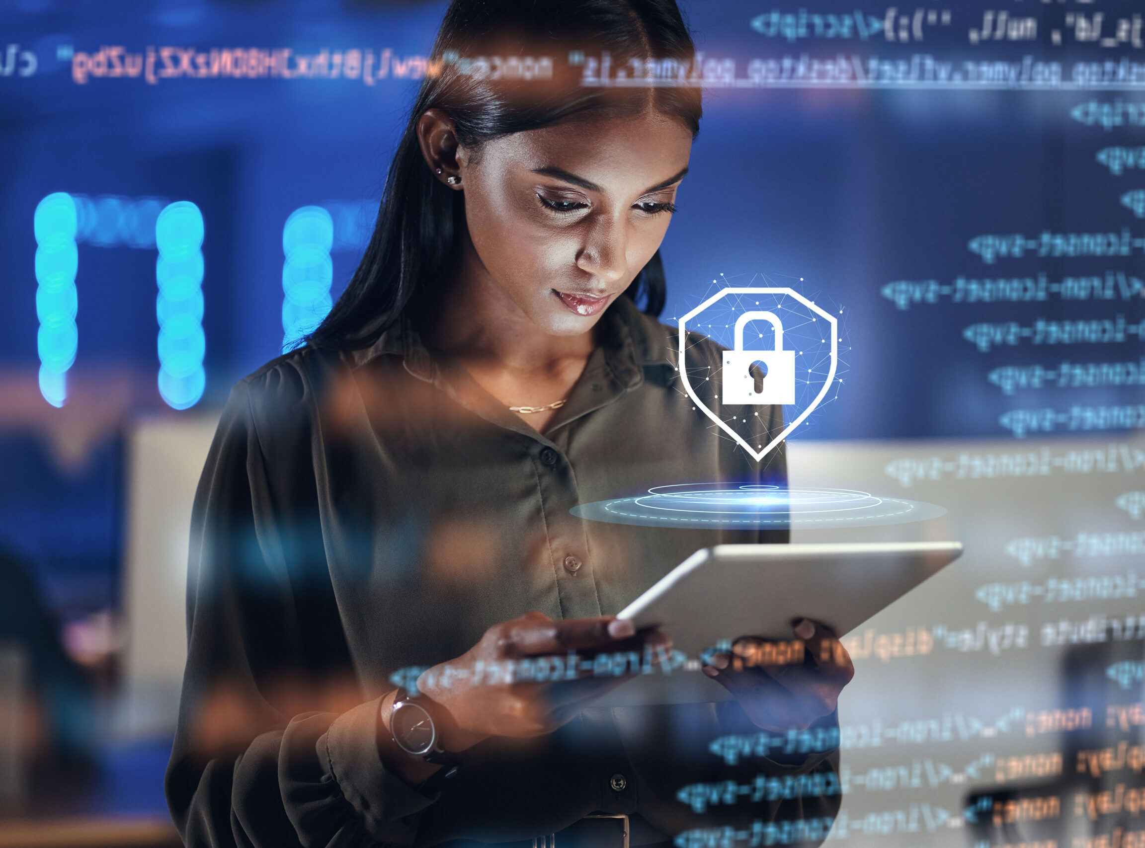 Tablet Lock Security Graphic