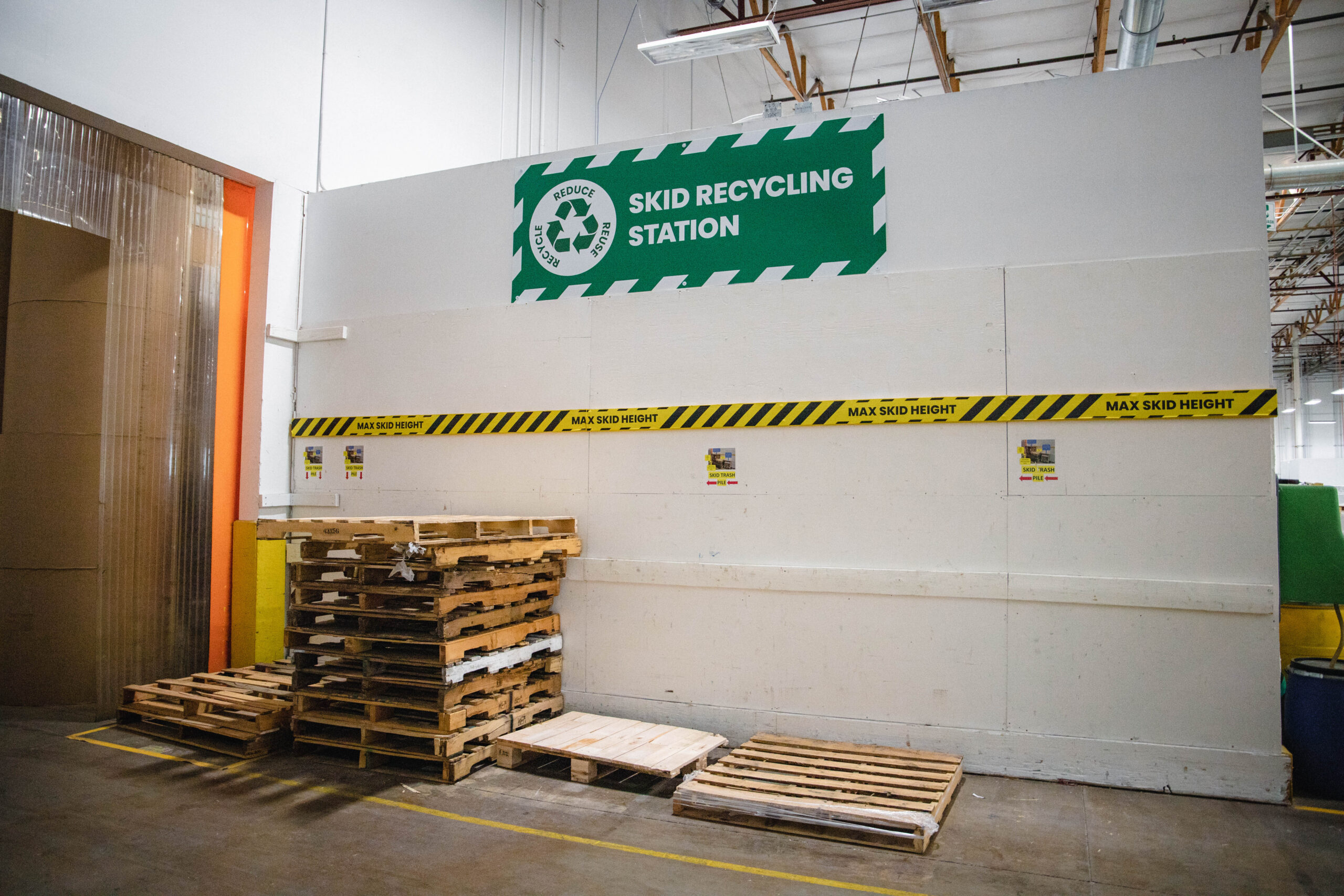 recycle skid section