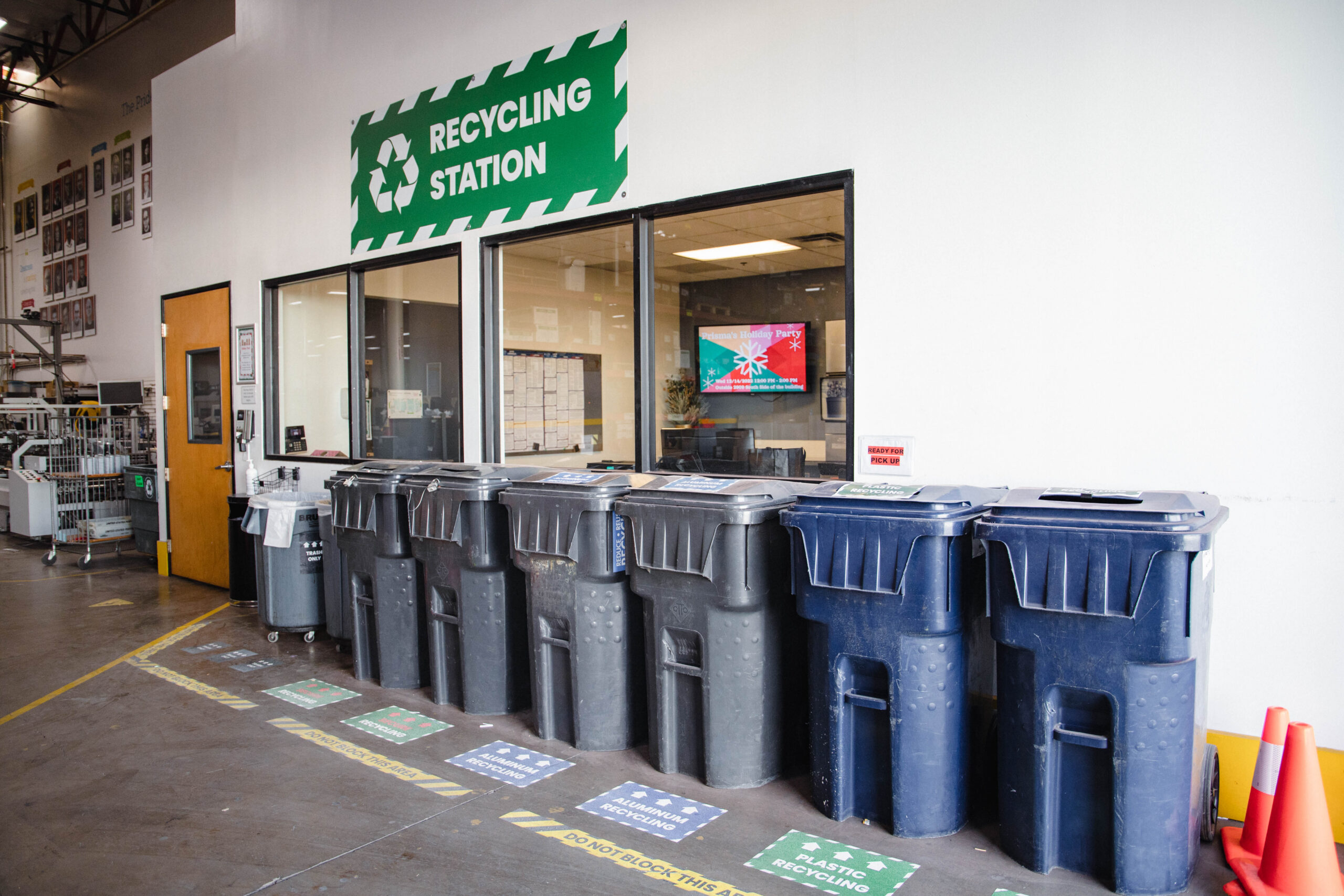 prisma recycling area