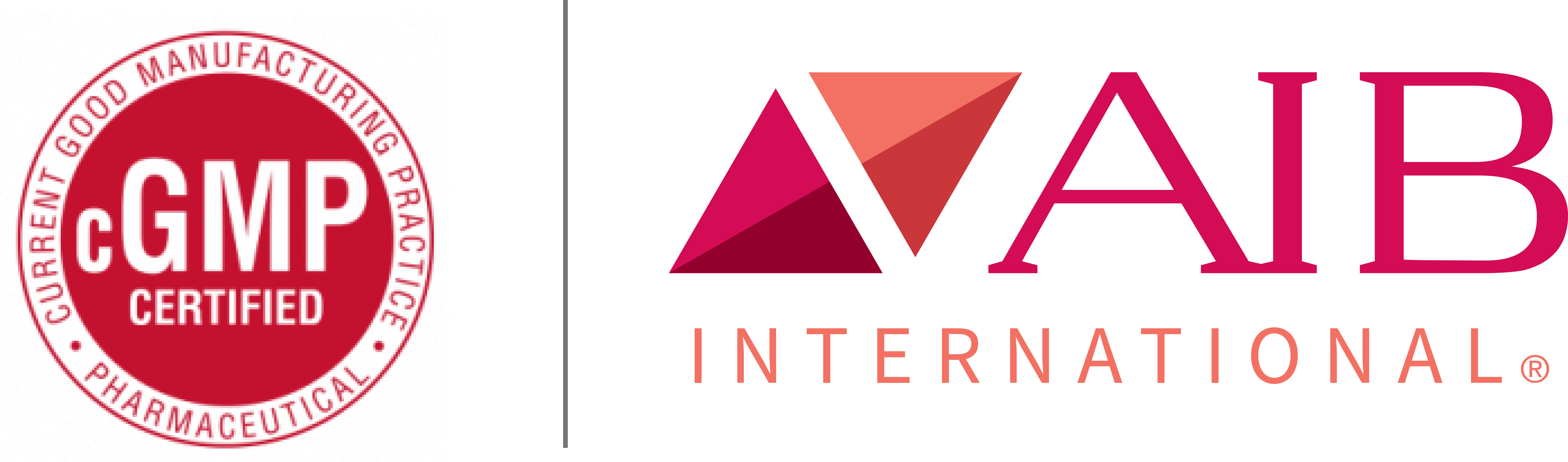 cGMP and AIB logo lockup